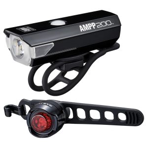 CATEYE AMPP 200 / ORB BIKE LIGHT SET:   CA490A200ORB