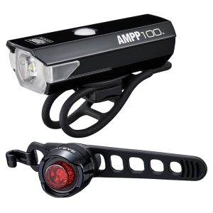 CATEYE AMPP 100 / ORB BIKE LIGHT SET:   CA490A100ORB