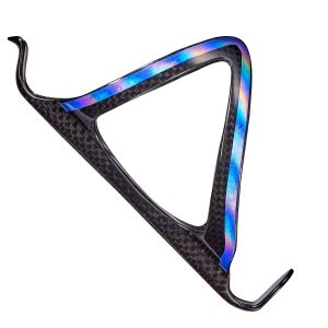 SUPACAZ FLY CAGE CARBON BOTTLE CAGE: OIL SLICK  CG-83