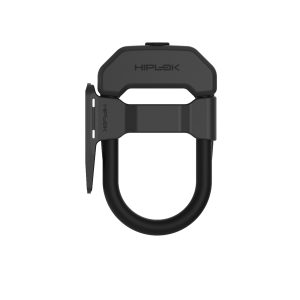 HIPLOK DX D LOCK WITH FRAME CLIP: ALL BLACK  HLDXF1AB