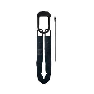 HIPLOK E-DX CARGO LOCK 10MM X 110CM LOOP CHAIN WITH DX: BLACK 10MM/110CM HLEDX1AB