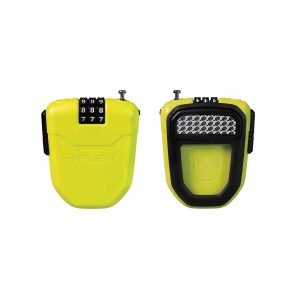HIPLOK FX WEARABLE RETRACTABLE COMBINATION LOCK: LIME 100CM HLFX1LI