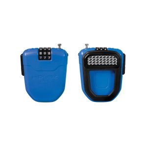 HIPLOK FX WEARABLE RETRACTABLE COMBINATION LOCK: CYAN 100CM HLFX1CY